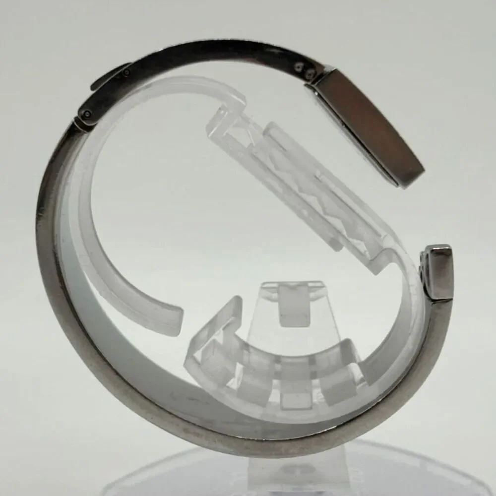 Dolce & Gabbana (Authentic) Silver Stainless Steel Square Dial Cuff Wristwatch - Picture 5 of 8